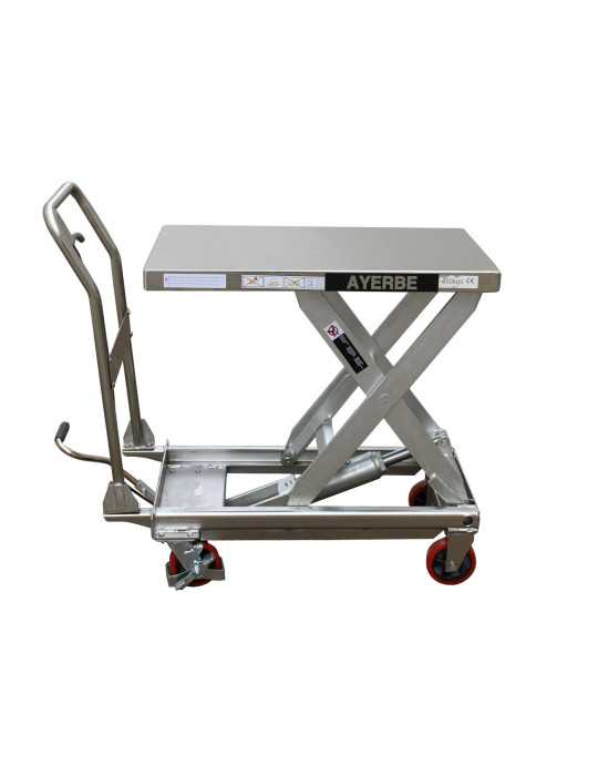 Mesa Hidraulica inox. 450 kg. AYERBE