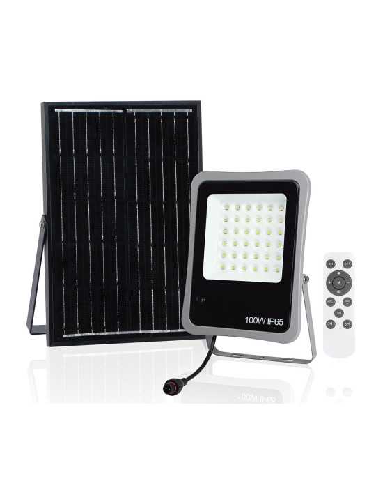 Foco solar 100 w con mando a distancia AYERBE