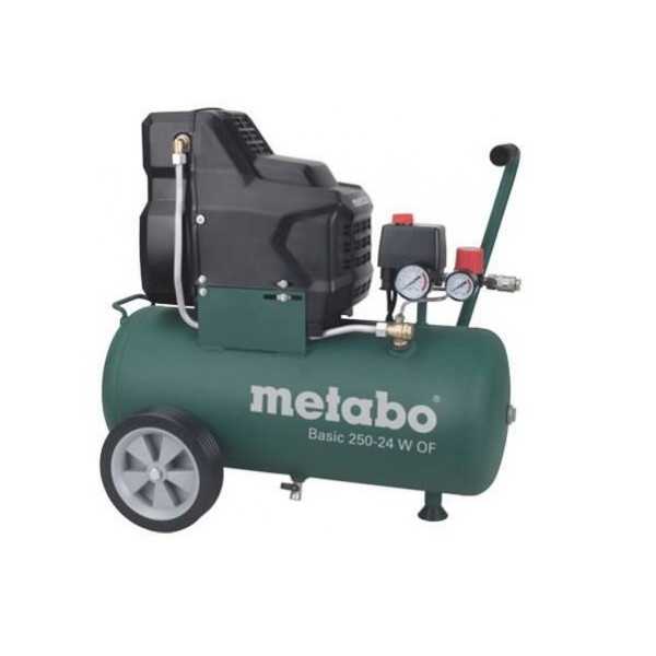 Compresores Basic Basic 250-24 W OF + juego de herramientas neumaticas LPZ 4 METABO