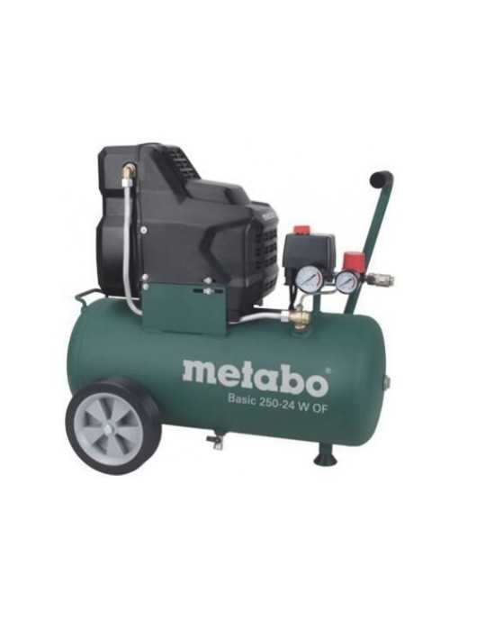 Compresores Basic Basic 250-24 W OF + juego de herramientas neumaticas LPZ 4 METABO
