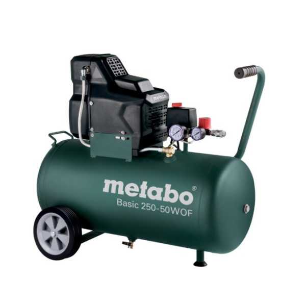 Compresores Basic Basic 250-50 W OF + juego de herramientas neumaticas LPZ 4 METABO