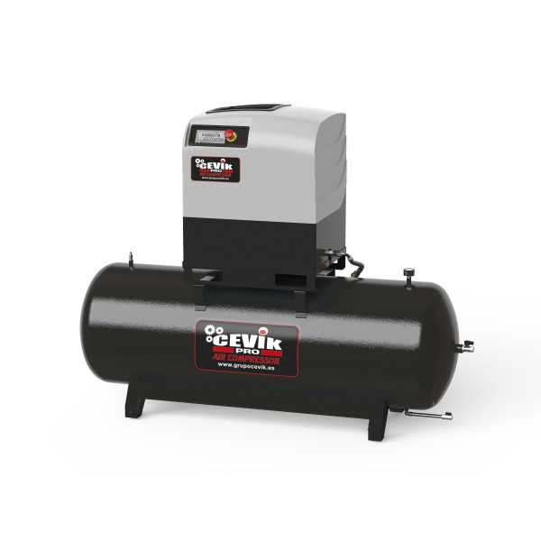 Compresor tornillo 10hp 500lt secador pro ca-ct10d-500 CEVIK