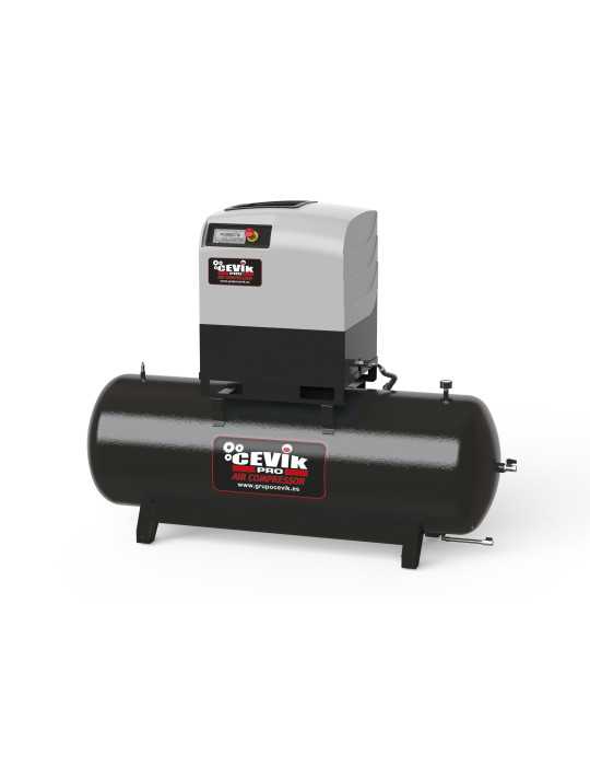 Compresor tornillo 10hp 500lt secador pro ca-ct10d-500 CEVIK