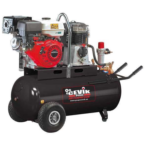 Compresor gasolina 100lt 9hp gx270 pro ca-pro109petrol CEVIK