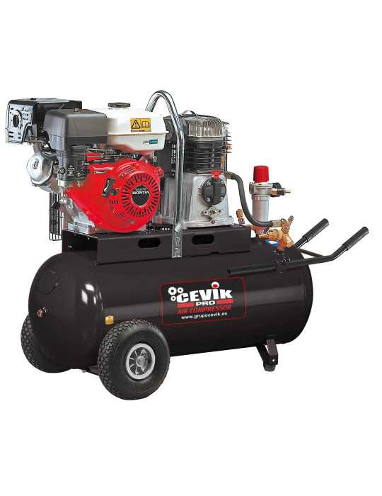 Compresor gasolina 100lt 9hp gx270 pro ca-pro109petrol CEVIK