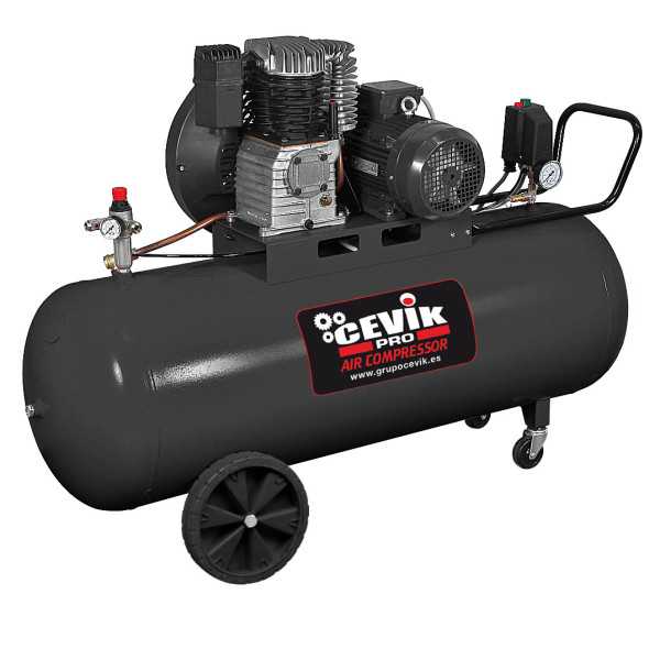 Compresor correa 200l 4hp 230v pro ca-pro200-4mf CEVIK