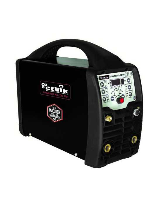 Soldador inverter pro tig ac/dc 200 amperios ce-titan200acdc CEVIK