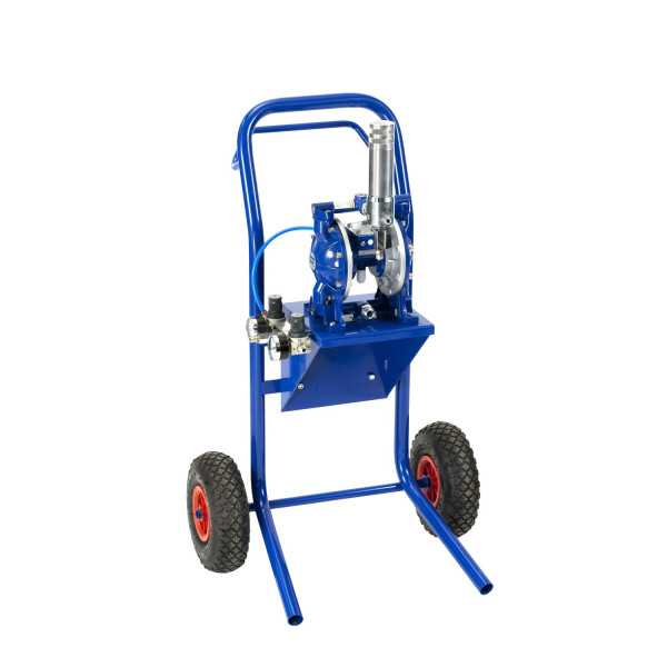 Bomba neumatica pro doble menbrana 48 litros/minuto con carro bt-214802 CEVIK