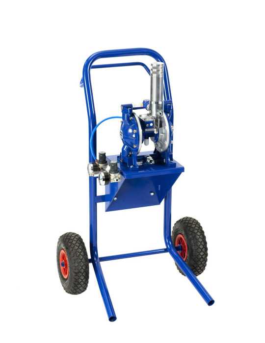 Bomba neumatica pro doble menbrana 48 litros/minuto con carro bt-214802 CEVIK