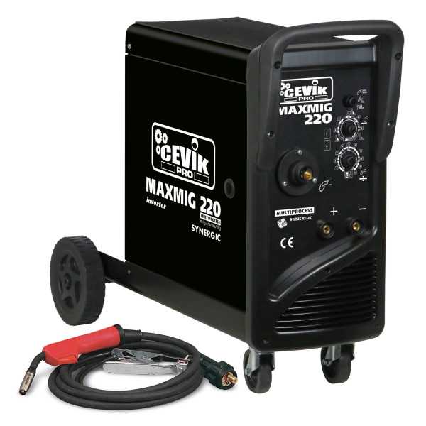 Soldador inverter pro hilo mig/tig/mma 180 amperios ce-maxmig220 CEVIK
