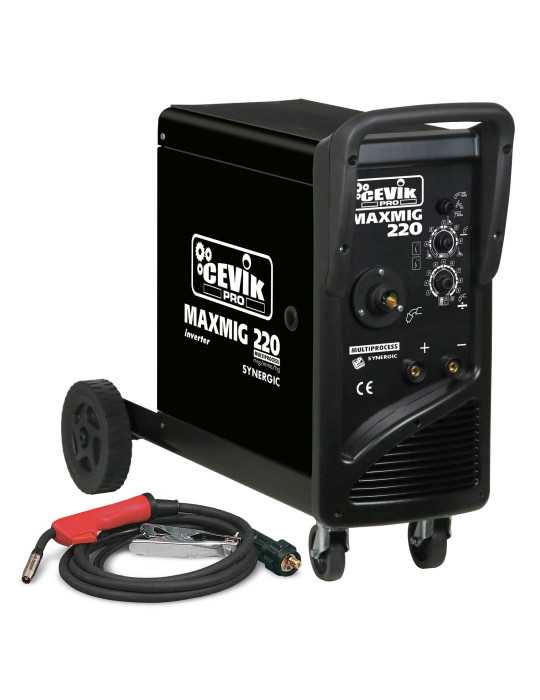Soldador inverter pro hilo mig/tig/mma 180 amperios ce-maxmig220 CEVIK