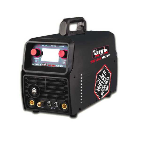Soldador inverter pro tig 200 amperios ce-tig201acdc CEVIK