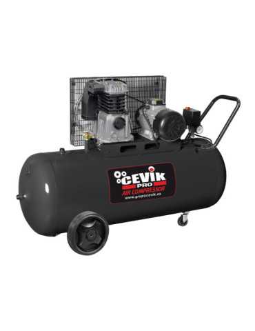 Compresor correa pro 150 litros 3hp monofasico 230v ca-pro150-3mf CEVIK