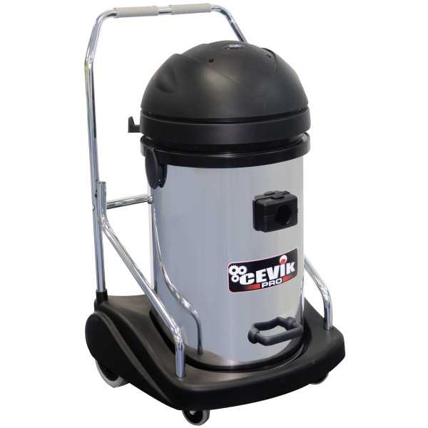 Aspirador pro inoxidable 3 motores 77 litros ce-pro703inoxtr CEVIK