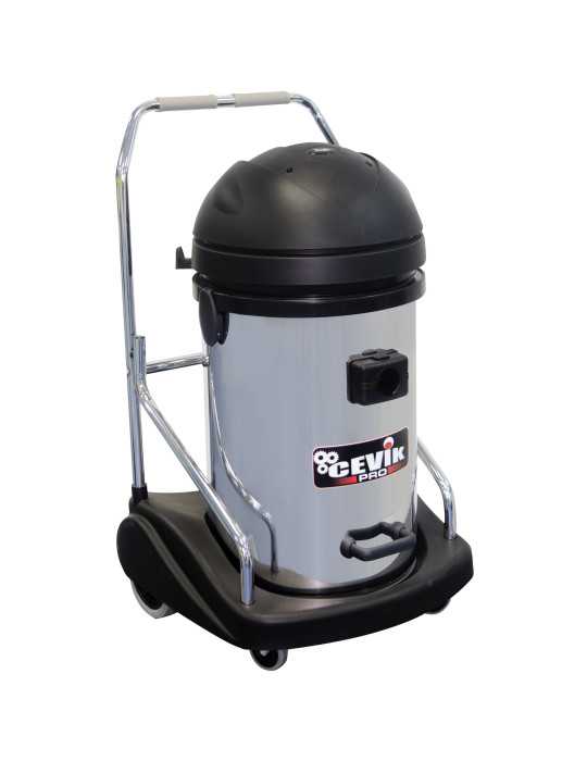 Aspirador pro inoxidable 3 motores 77 litros ce-pro703inoxtr CEVIK