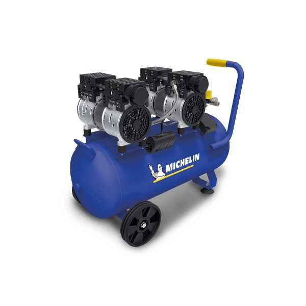Compresor silencioso duplex 50l 2hp michelin ca-mx50-2 MICHELIN