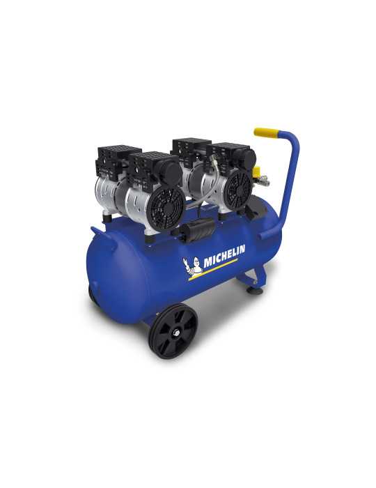 Compresor silencioso duplex 50l 2hp michelin ca-mx50-2 MICHELIN
