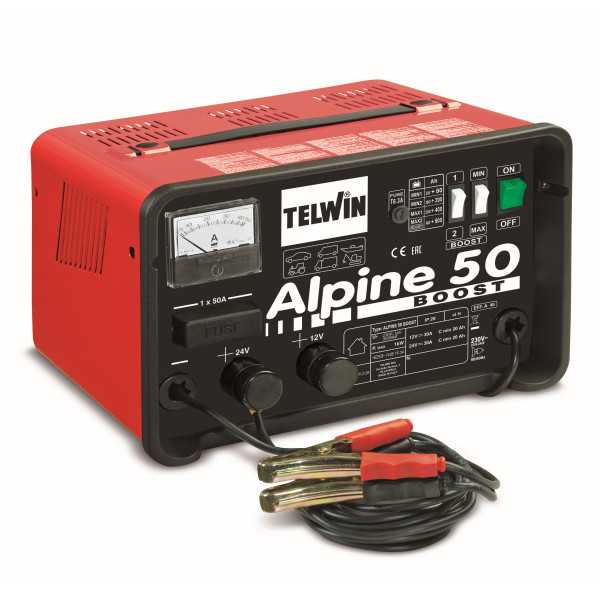 Cargador batería Alpine 50 boost 230v 12-24v te-807548 TELWIN