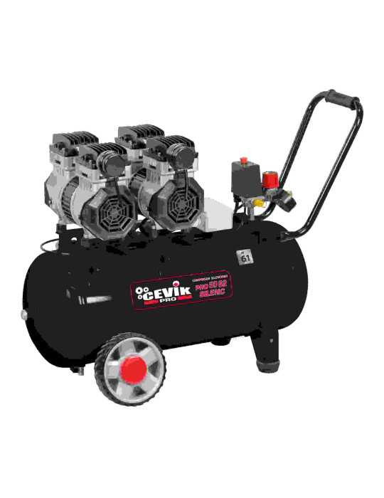 Compresor silent 50l 2.8hp pro ca-pro50s2 CEVIK