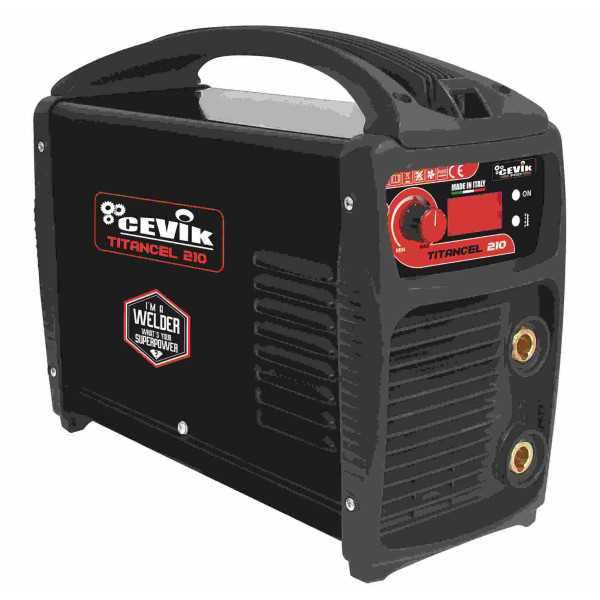 Soldador inverter pro celulósico mma 200 amperios ce-titancel210 CEVIK