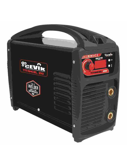 Soldador inverter pro celulósico mma 200 amperios ce-titancel210 CEVIK