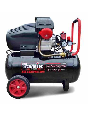 Compresor 50l 3hp cab."v" pro ca-pro50vxr CEVIK