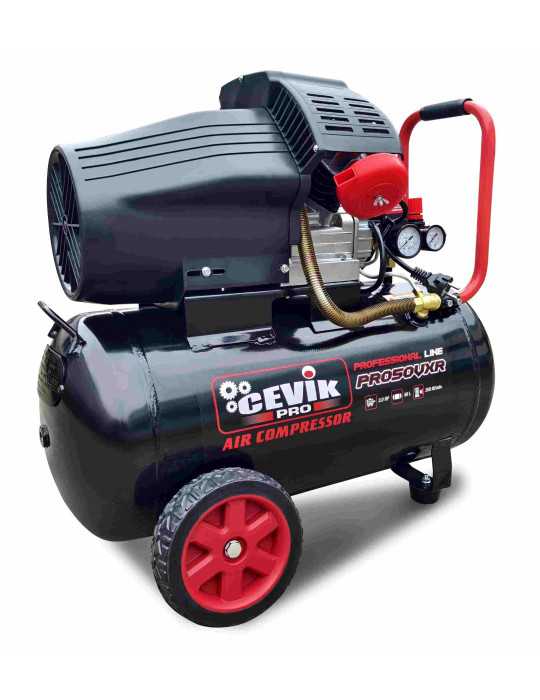 Compresor 50l 3hp cab."v" pro ca-pro50vxr CEVIK