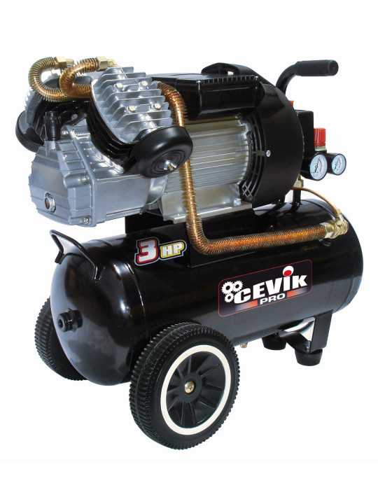 Compresor pro 50 litros 3hp cabezal en "v" ca-pro50vx CEVIK