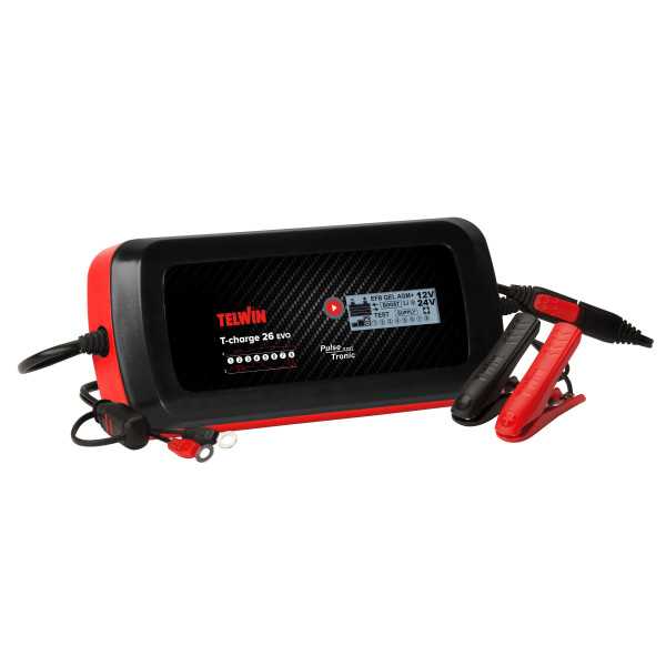 Cargador batería T-charge 26 evo 12/24v. te-807595 TELWIN