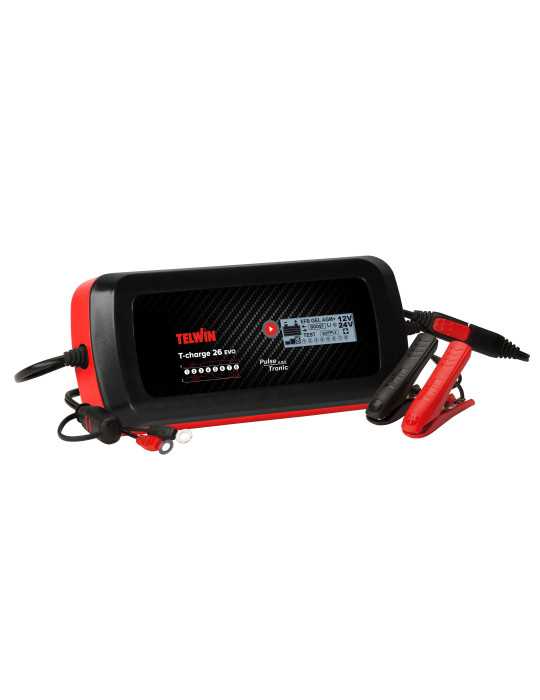 Cargador batería T-charge 26 evo 12/24v. te-807595 TELWIN