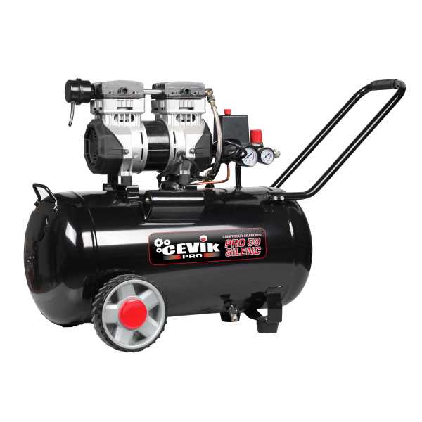 Compresor silent 50l 1.5hp pro ca-pro50silenc CEVIK