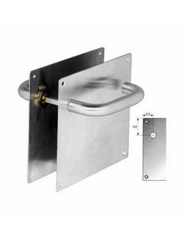 Manilla con Placa 1.180x180 Inoxidable Recta AMIG