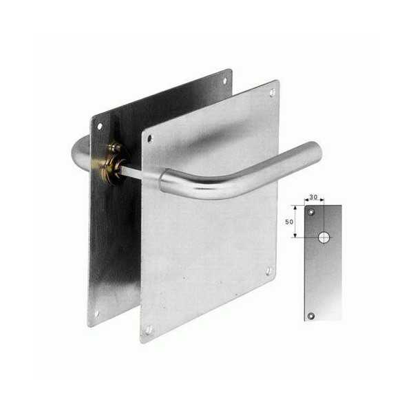 Manilla con Placa 2.180x180 Inoxidable Recta AMIG