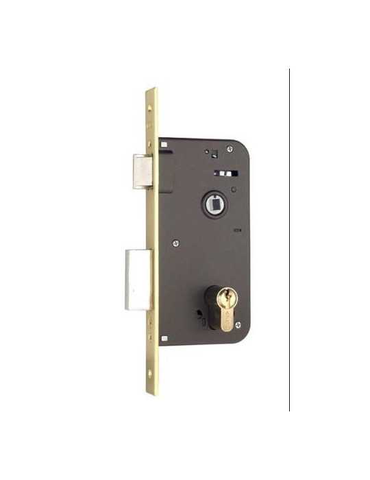 Cerradura de Embutir 600-60 Hierro Latonado YALE