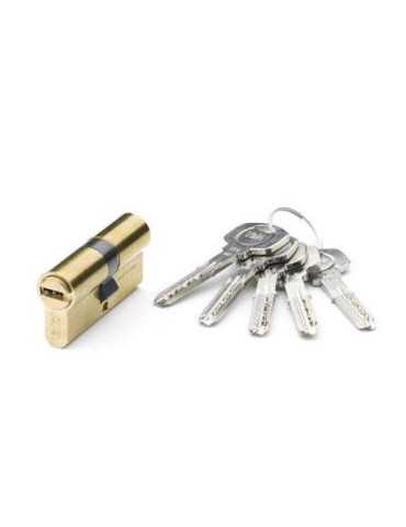 Cilindro de Seguridad 30x30 MM con Pomo Latón Doble Embrague YL6 YALE
