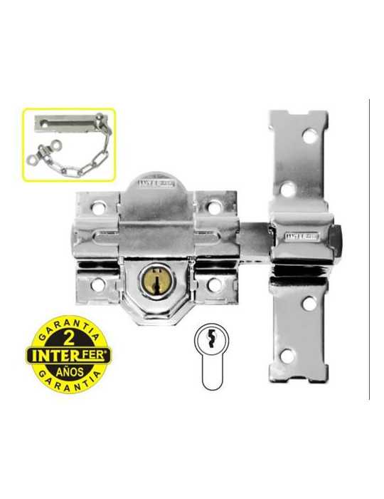 Cerrojo 31-B Cromado INTERFER