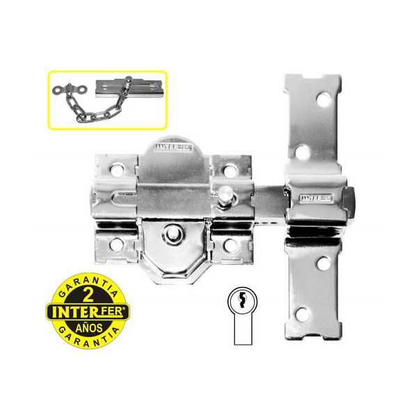 Cerrojo Modelo 31 Cromado INTERFER