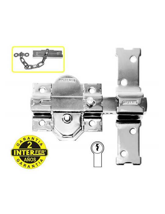 Cerrojo Modelo 31 Cromado INTERFER