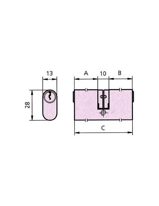 Cilindro 5963/2222/4 para Cerradura 1963 CVL