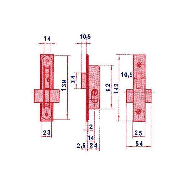 Cerradura para Puerta Metálica 5552/14 LINCE