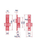 Cerradura para Puerta Metálica 5552/14 LINCE