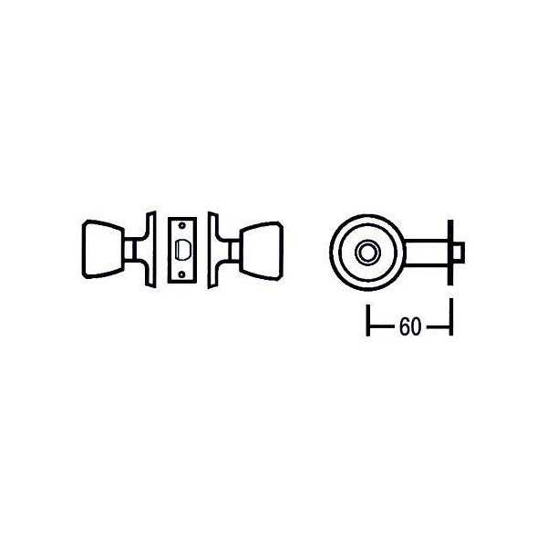 Pomos 509B 3-3 de 60 MM MCM