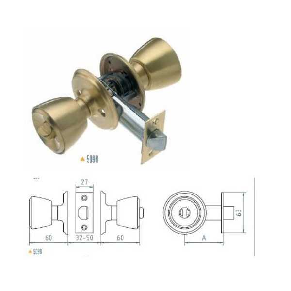 Pomos 509B 3-3 de 70 MM MCM