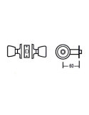 Pomos 510 3-3 de 60 MM MCM