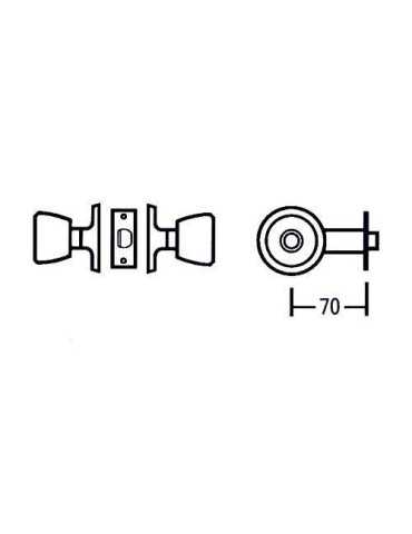 Pomos 510 3-3 de 70 MM MCM