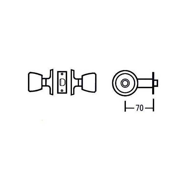 Pomos 510 3-3 de 70 MM MCM