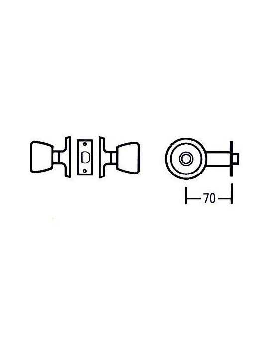 Pomos 510 3-3 de 70 MM MCM