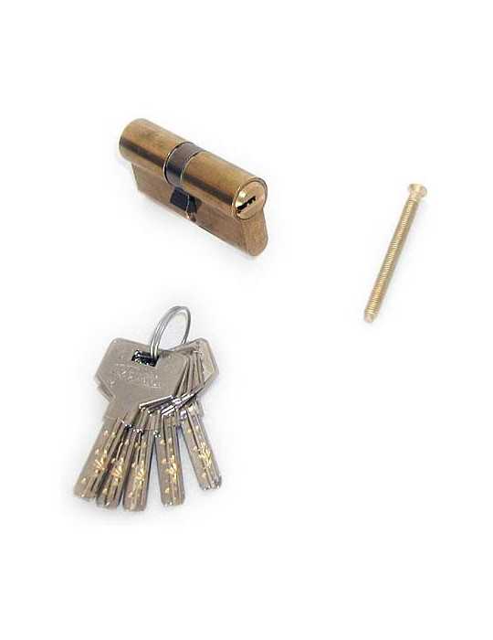 Cilindro de Seguridad DS.15 30x30 MM Latón EZCURRA