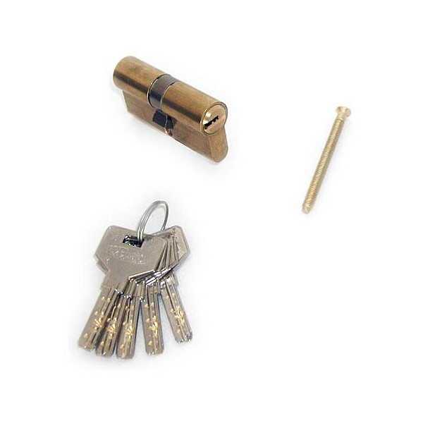 Cilindro de Seguridad BL.15 30x40 MM Latón EZCURRA