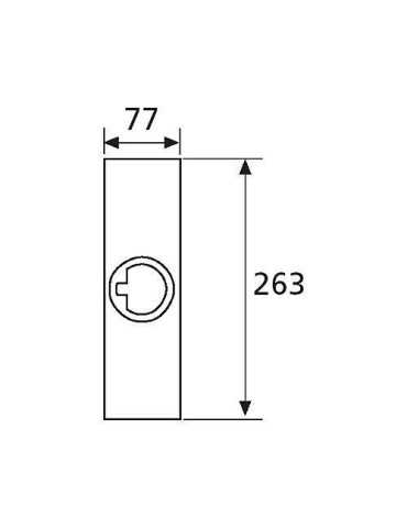 Escudos 453/26 Latón Mate TESA